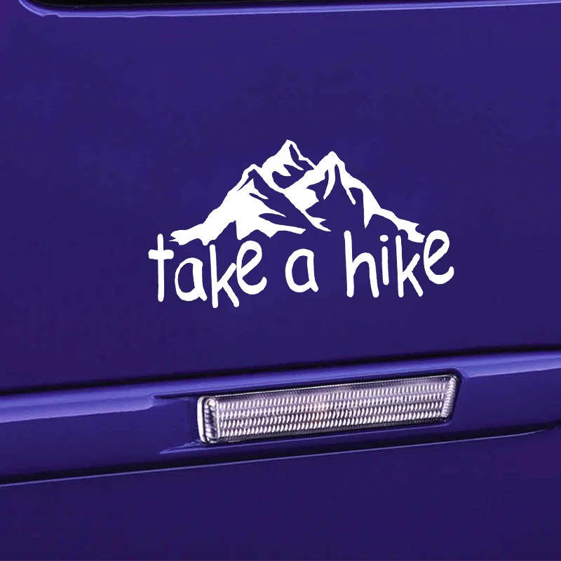 17*9.2cm Take A Hike Mountain vinyl STICKER 4X4 Car accessories Motorcycle SUVs Bumper Laptop Car Styling