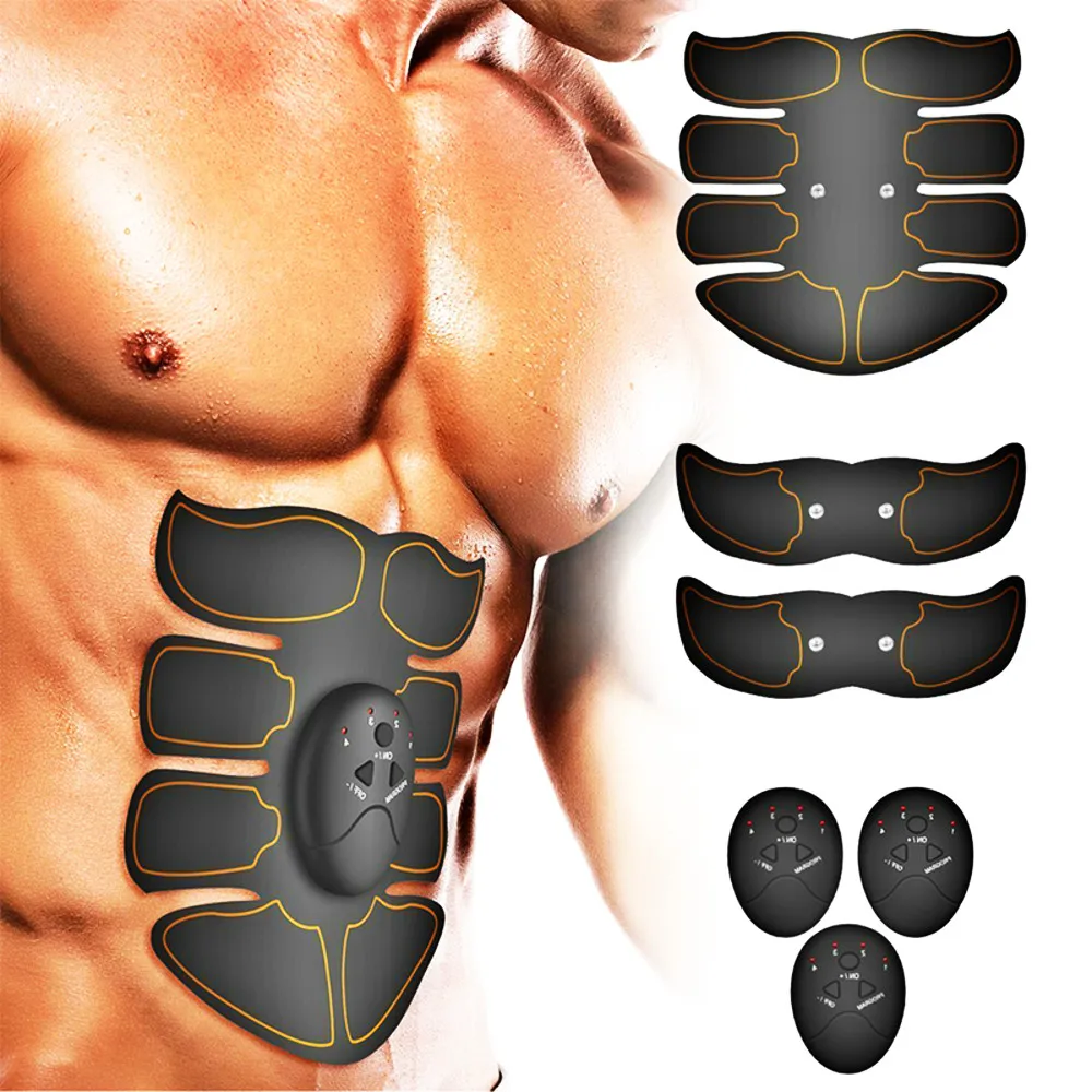 EMS Muscle Stimulator Trainer Smart Fitness Abdominal Training Electric Body Weight Loss Slimming Device WITHOUT RETAIL BOX