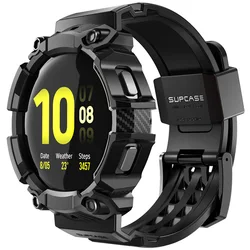 SUPCASE Para Samsung Galaxy Watch 4 Case (44 mm) UB Pro Funda protectora resistente con correa Bandas de reloj para Galaxy Watch 4