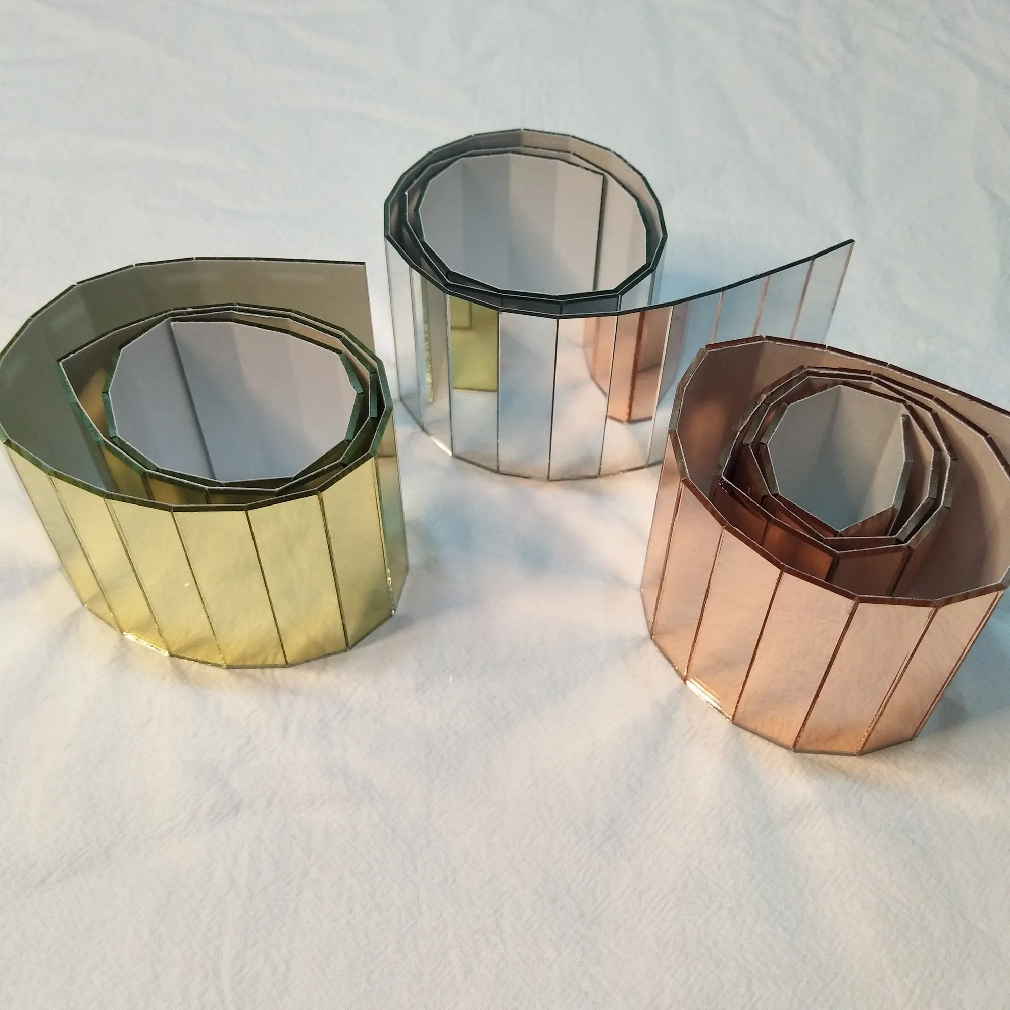 Glass Mirror Roll Mosaic ,Rectangular Mirror Mosaic,Yellow Gold Glass Mirror Title , Rose Gold Glass Mirror Title