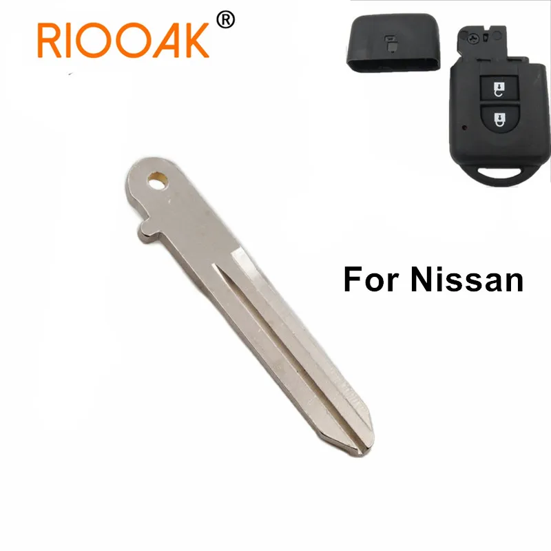 10pcs Smart Remote Key Shell Uncut Emergency Key Blank Blade for Nissan Micra Xtrail Qashqai Juke Duke Case