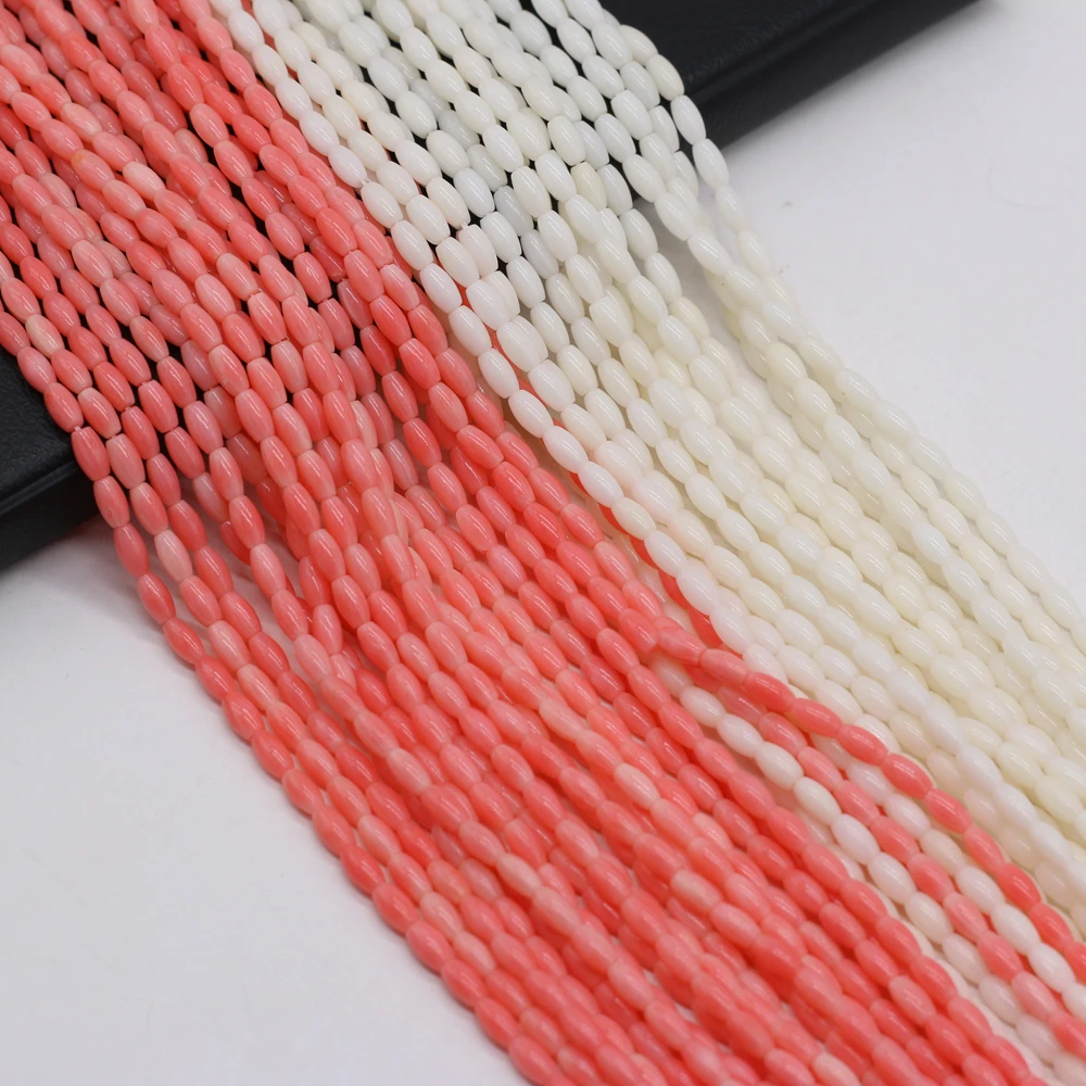 Natural Coral Bead Drop-Shaped Isolation Bead For Jewelry Making DIY Necklace Bracelet Earrings Accessory Size 4 X 9 MM