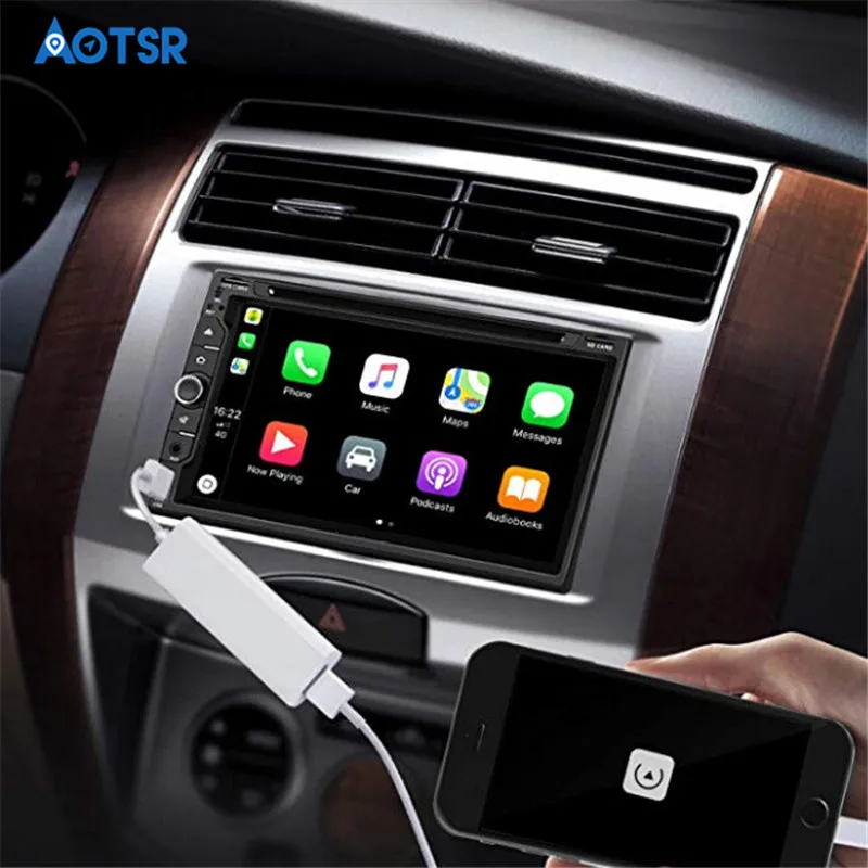 Autostereo USB Smart Link Apple CarPlay Dongle for RADIO Navigation player Mini USB Carplay Stick multimedia video radio player