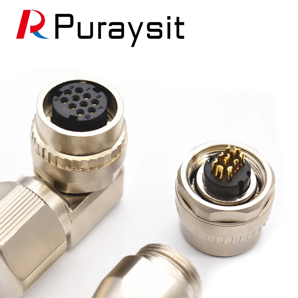 Puraysit Encoder Plug DDK-10 core 2-core SM10S CM10 Servo Motor Connector Plug