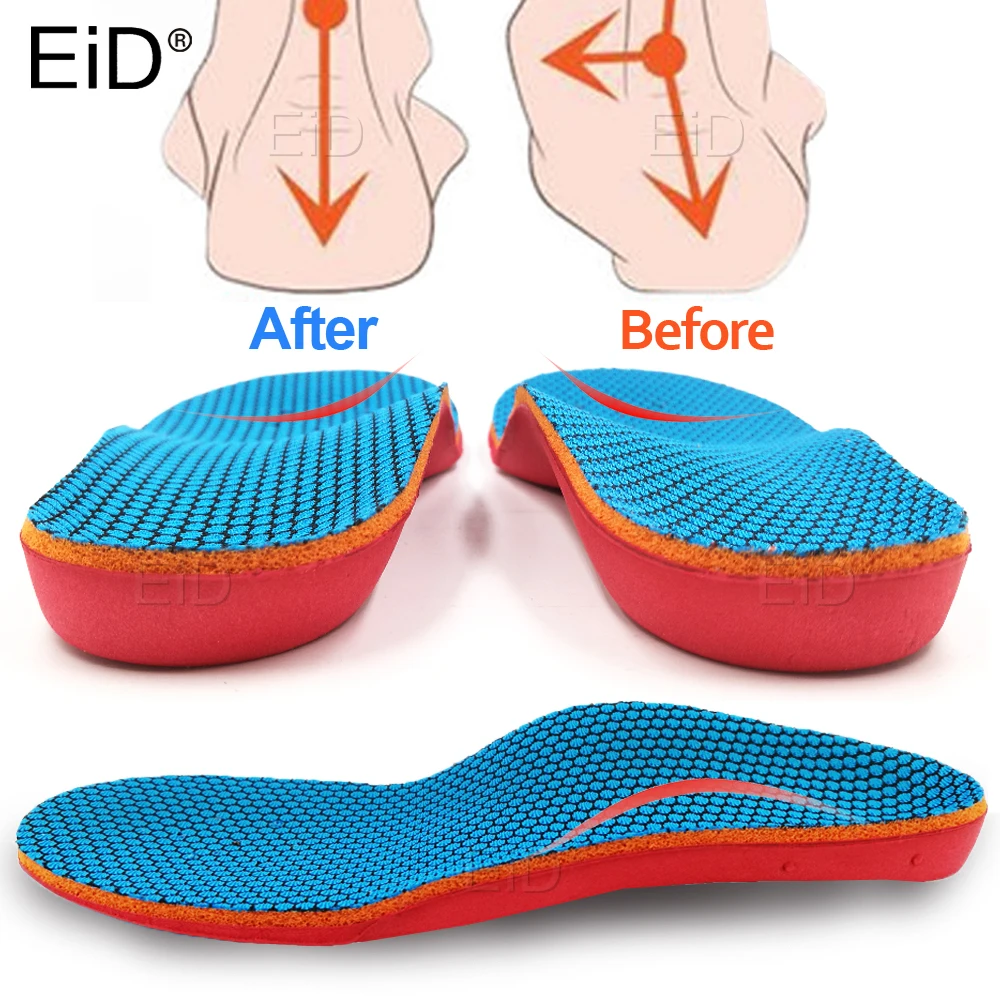 EID Kids Children Orthopedic Insoles Shoes Flat Foot Arch Support insoles Orthotic Pads Correction Health shoes pad foot care