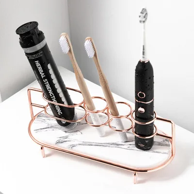 Creative Toothbrush Stand Rack Organizer Electric Wall-Mounted Holder Space Saving toothbrush holder Bathroom Accessories