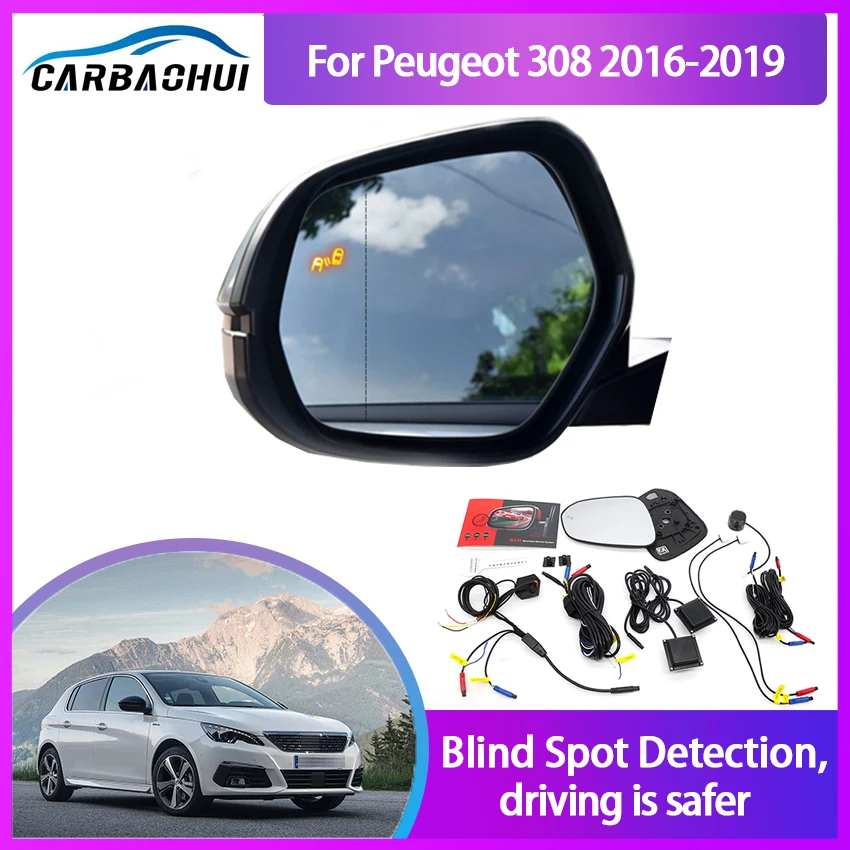 

Car Blind Spot Monitoring for Peugeot 308 2016-2019 BSD BSM Radar Detection System Microwave Sensor Assistant Driving Security