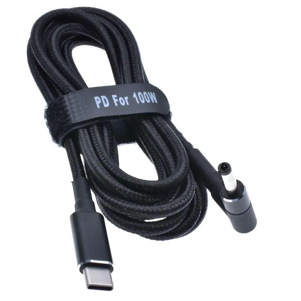 100W USB C Type C Male to DC4.0 X 1.7mm Male PD Charger Connector Adapter Cable for Xiaomi RedmiBook 14 for Lenovo 1.8m