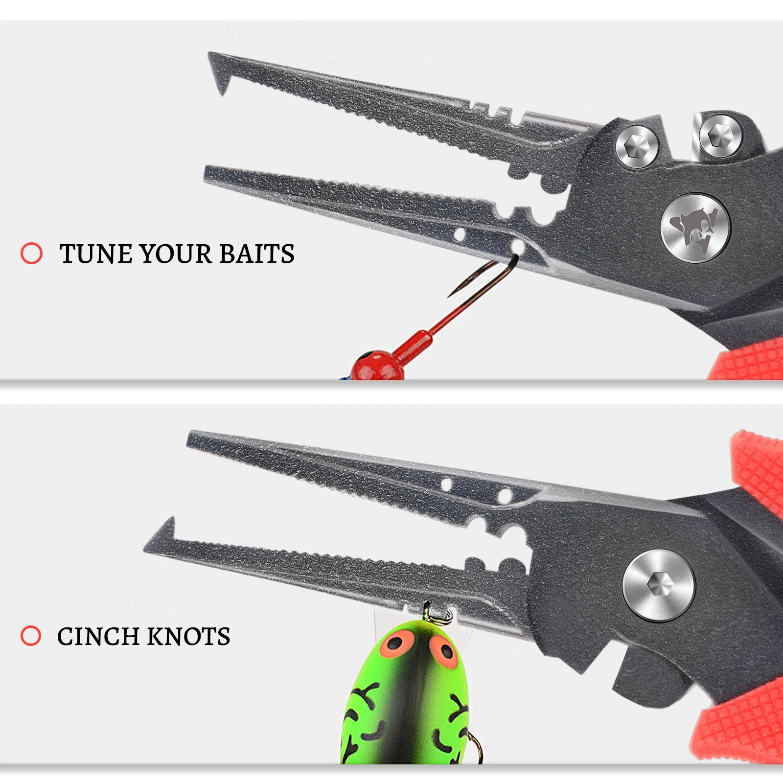 Angryfish Alicates de pesca inox cortadores trenza removedor anzuelos - imagen 4