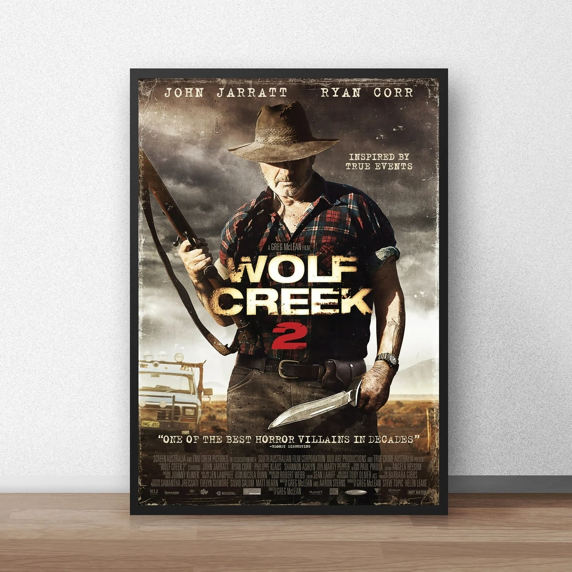 

Классический кинопостер Wolf Creek 2, холст, Художественная печать, украшение для дома, настенная живопись (без рамки)