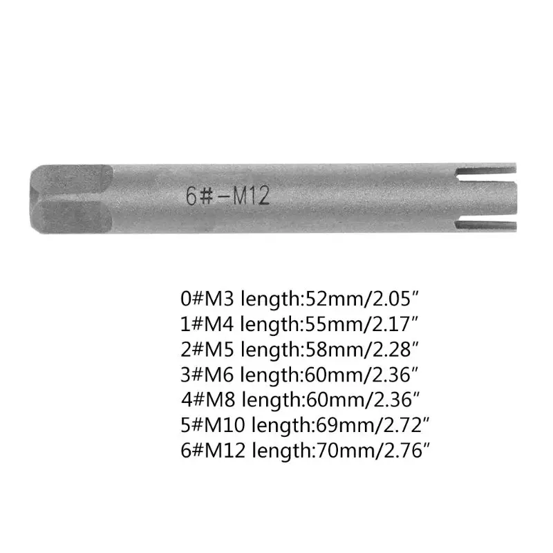 N80B złamane Tap Extractor przewodnik łatwe Out drutu urządzenie do usuwania śrub narzędzia wiertła z 3/4 pazur Metric M3-M12