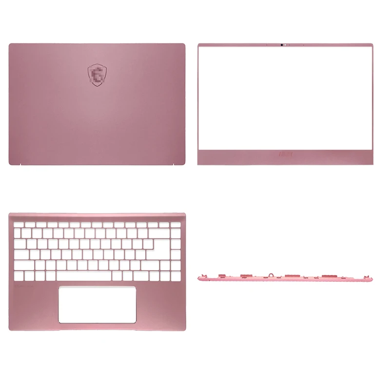 NEW For MSI Prestige 14 MS-14C1 14C2 14C4 P14 Laptop LCD Back Cover/Front Bezel/Palmrest/Hinge Cover Laptop Housing Case Pink