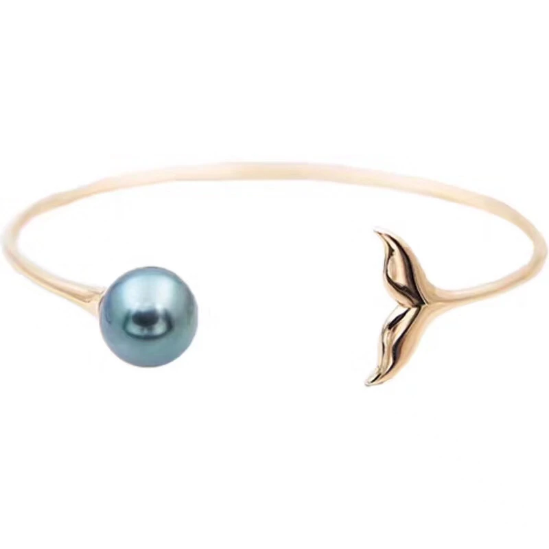 

Mermaid Tail 925 Sterling Silver Bracelet Mountings ADJUSTABLE Bangle Findings Jewelry Parts Fittings Accessories for Pearls