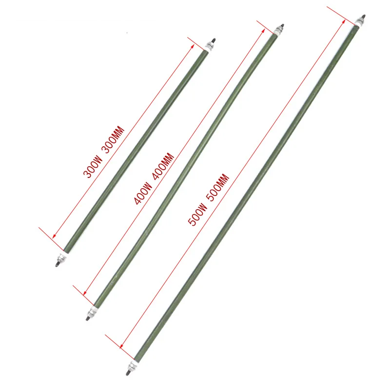 SUS304 110V Flexibele Rechte Buisradiator Pijp Luchtverwarmingselement Elektrische Weerstanden voor Oven 300W/400W/500W