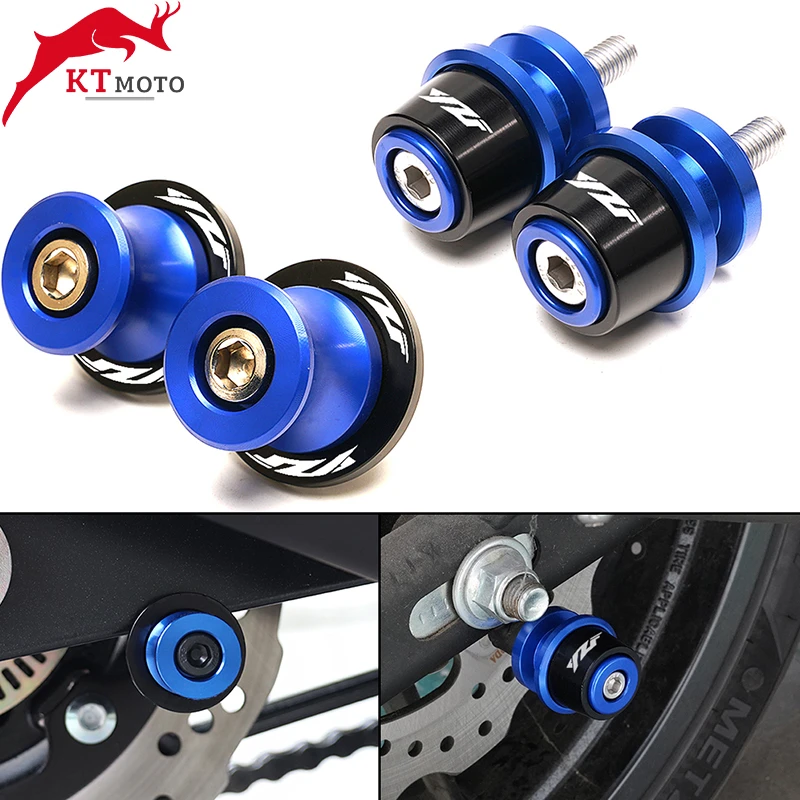 

Для Yamaha YZF R3 R25 R6 R1 YZF-R3 1999-2024 2020 2019 2018 аксессуары для мотоциклов CNC M6 катушки Swingarm винт-слайдер