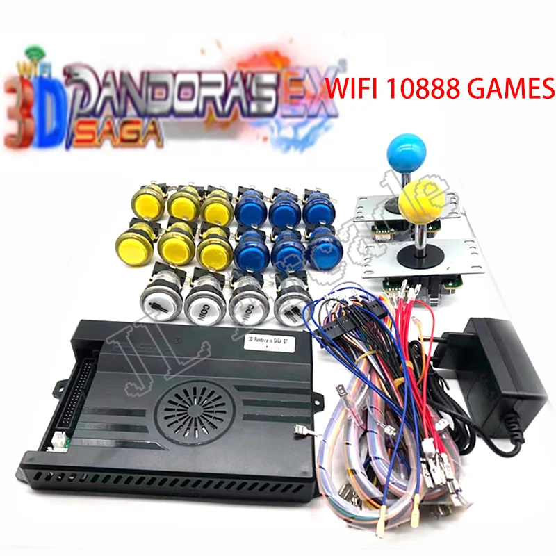 その他 3D Pandora's SAGA EX WIFI 128G 10888in1 3D 10888 in1 WiFi Pandora Saga EX Box, DIY Kit Copy Sanwa Joystick