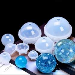 Mix Wholesale Liquid Epoxy Resin Mold Round Ball Style Resin Mold Silicone For  UV Resin Art Supplies Soft Mould