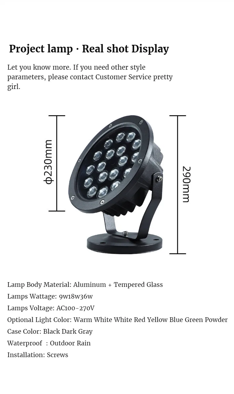 Landscape Lights Patio Garden Light Decoration Led Warm Light Wall Washer Light Rgbw Landscape Lighting Flood Light Path Lights