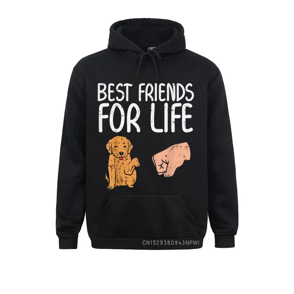 

Best Friends For Life Fist Bump Goldendoodle Men Women Gift Pullover Mother Day Boy Hoodies Group Clothes Brand Sweatshirts