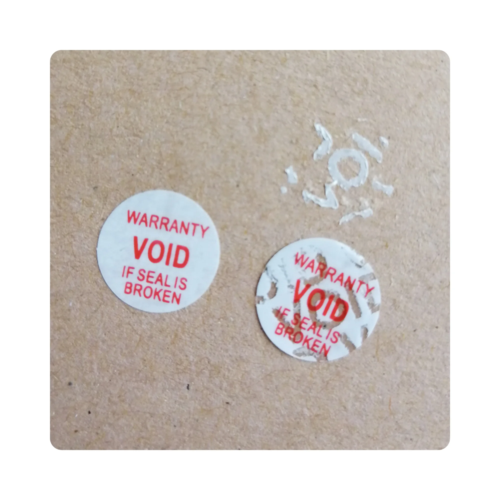 300pcs 12mm Diameter Guaranteed Seal Label Sticker VOID Warranty Invalid If Damaged