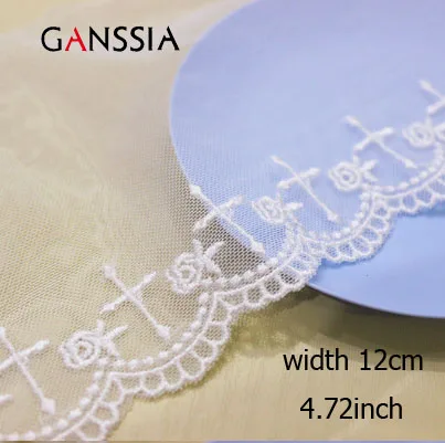 1yard Width:7cm Embroidery Cross Lace Crochet Laces Clothing Curtain Dress (SS-1022)