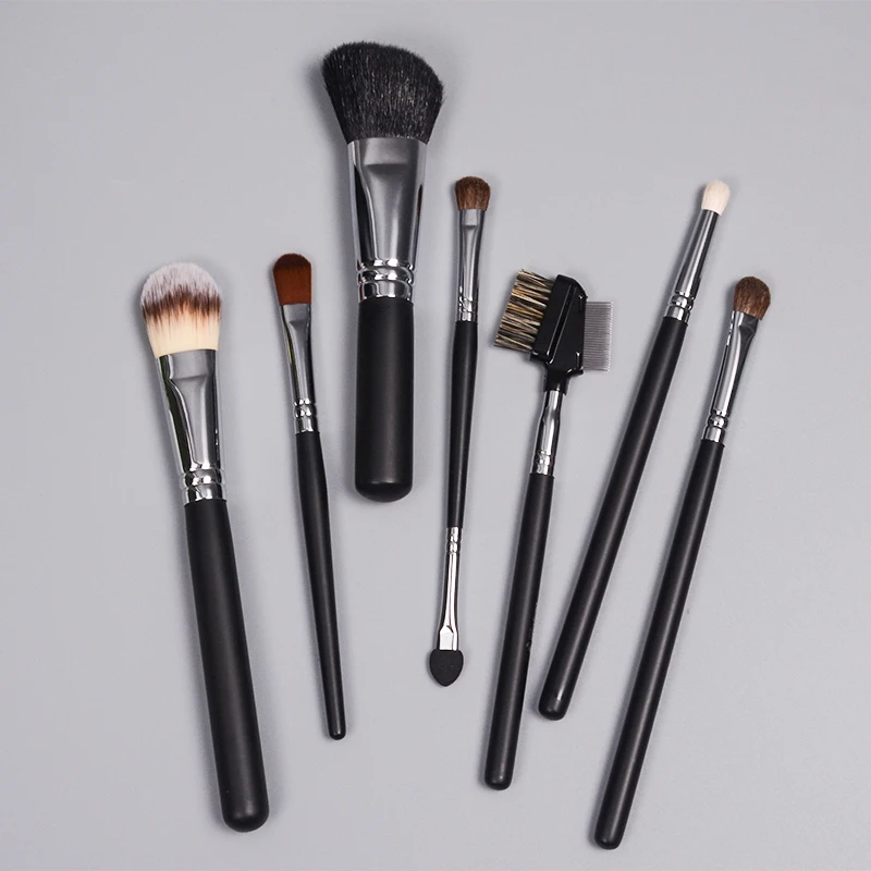 7Pcs Makeup Brush Set Makeup Concealer Brush Blush Loose Powder Brush Eye Shadow Highlighter Blending Beauty Soft Make Up Tools