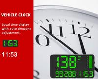 ELING Universal GPS HUD Speedometer Odometer Car Digital Speed Display MPH Over Speed Alarm Car Clock for All Vehicles C80 C90