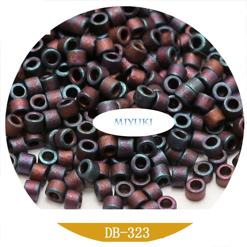 Miyuki Japanese Imported 1.6mm Delica Beads 22-Color Metal Matte Frosted Series 5G Ornament