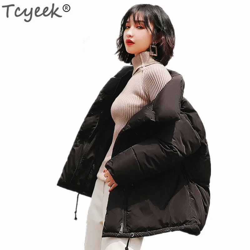 Jacket Winter 2023 New Women Parkasa Down Cotton Padded Coat Outwear Short Loose Female Warm Tops Chaqueta Mujer LWL883