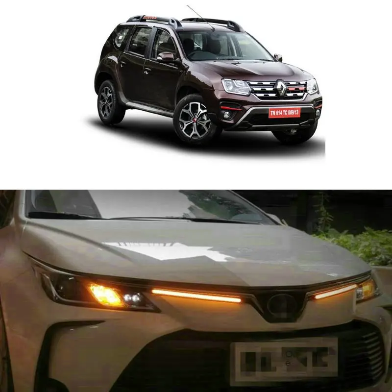 

LED Daytime Running Light DRL Turn Signal Lamp For renault duster megane 2 logan captur clio laguna 2 ESPACE GRAND SCENIC