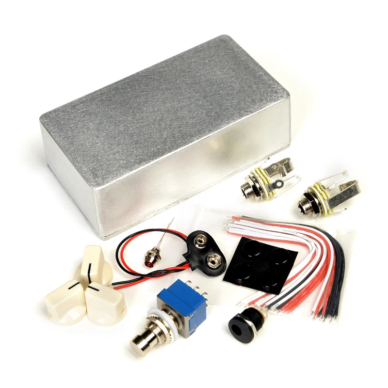 

LANDTONE 125B Aluminum Metal Stomp Box Case Enclosure With 3PDT Foot Switch And More Guitar Pedal Accessories
