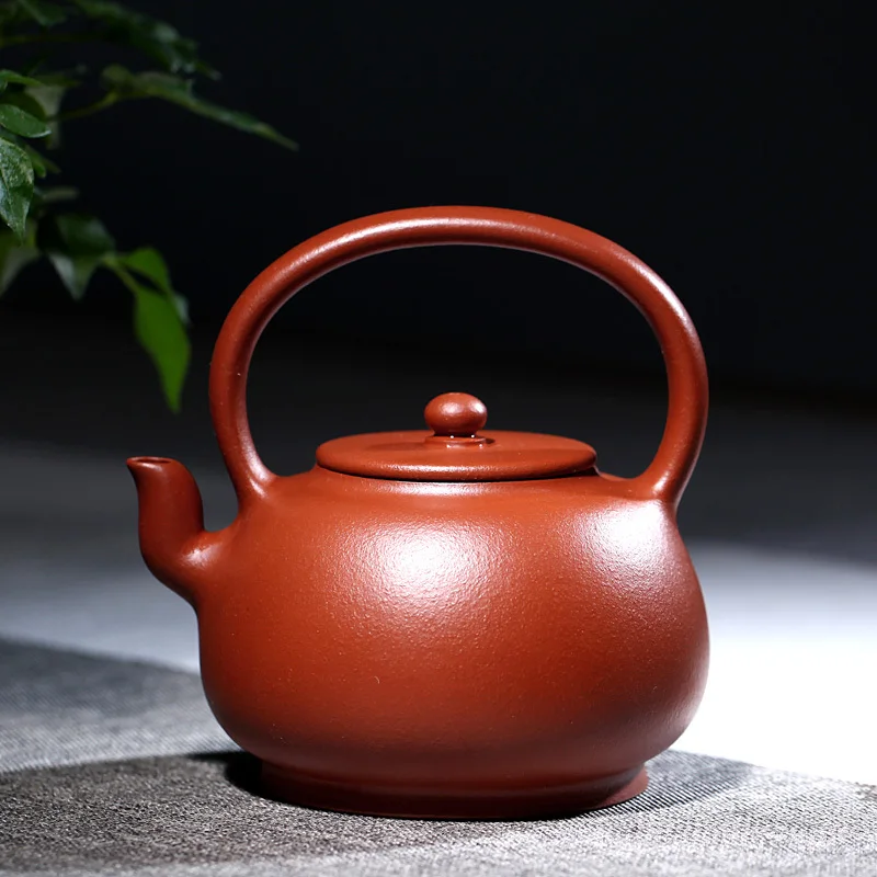 |TaoYuan 】 yixing purple sand famous TaoJian pure manual recommended teapot zhu mud girder simple but elegant