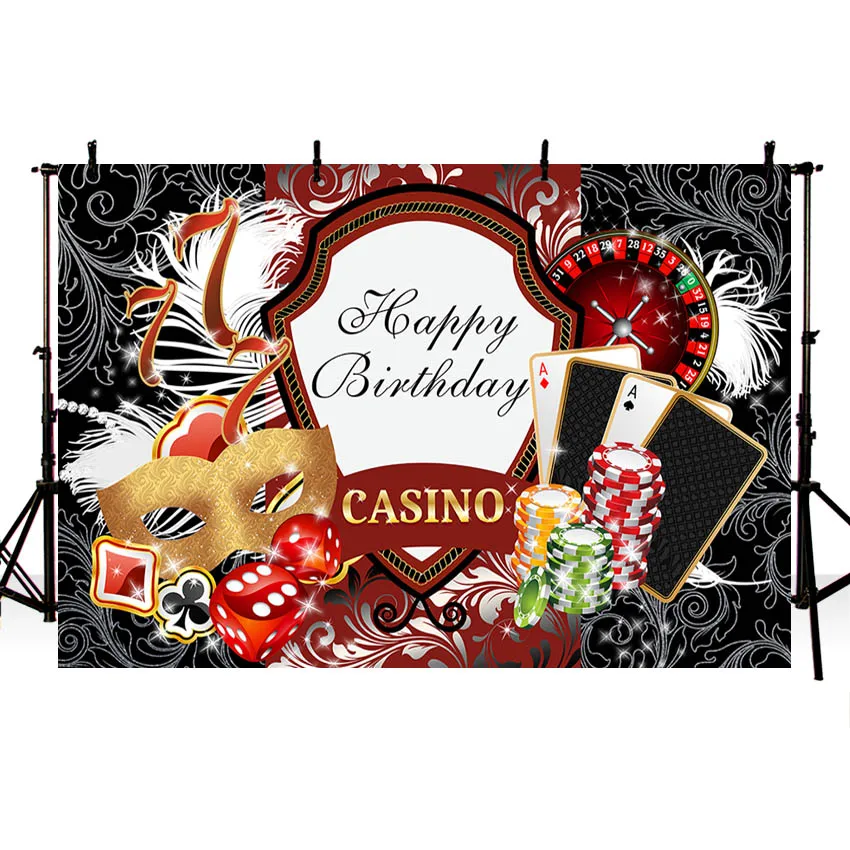 Avezano-Fondo de fotografía de Casino de Las Vegas para adultos, telón de fondo para fiesta de cumpleaños, estudio fotográfico, cartel para sesión fotográfica