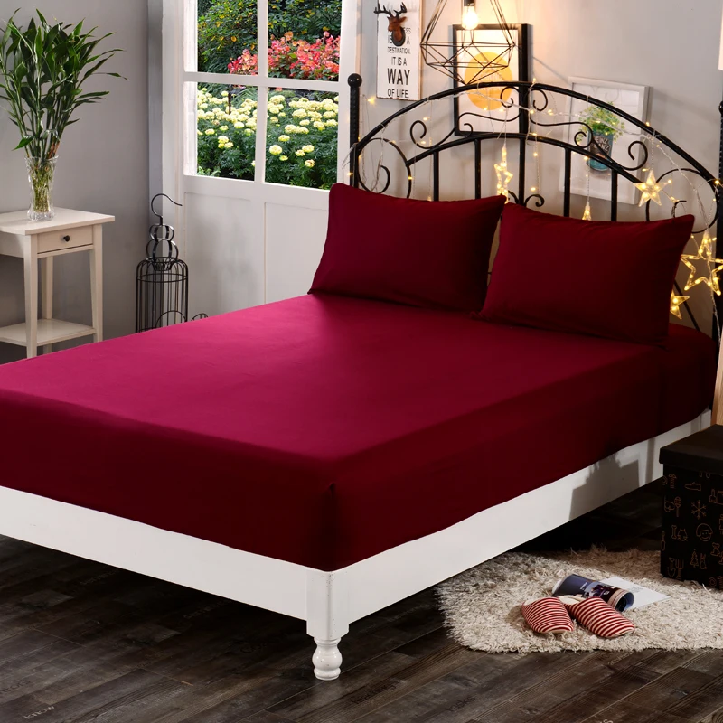 LAGMTA-Drap-Juste pour Matelas 100% Polyester, Couverture Solide aux Quatre Coins avec Bande artificiel astique, 1 Pièce