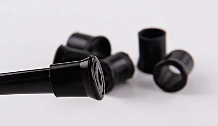20Pack Groothandel Zwarte Pijp Mondstuk Bit Rubber Cover Pijpen Beschermhoes
