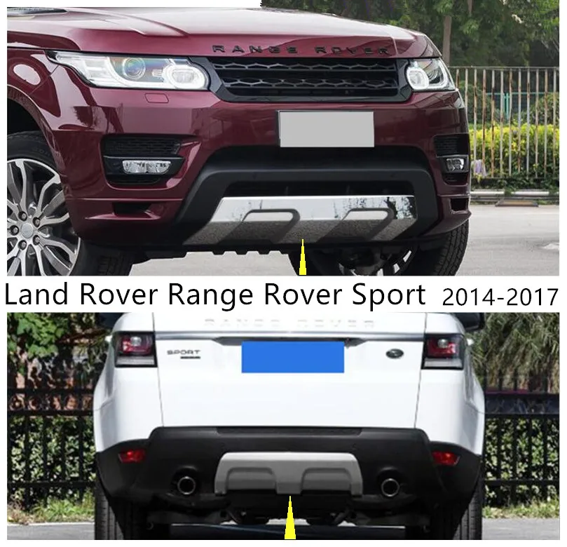 Front & Rear Bumper Guard Plate For Land Rover Range Rover Sport 2014-2017 Protector Anti-impact Stainless Steel Accessories