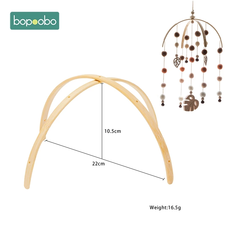 

Bopoobo 1 комплект, детская Мобильная подвеска на детскую кроватку, рама, вешалка для детской одежды, мобильные поделки, детские игрушки для детей, держатель, кронштейн, детская погремушка