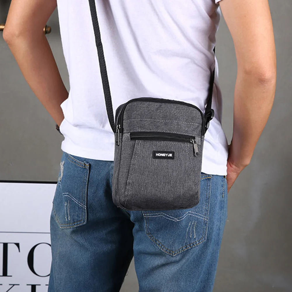 Men\'s Messenger Bag Crossbody Shoulder Bags Nylon Travel Bag Man Purse Small Sling Pack For Work Business Men Bag