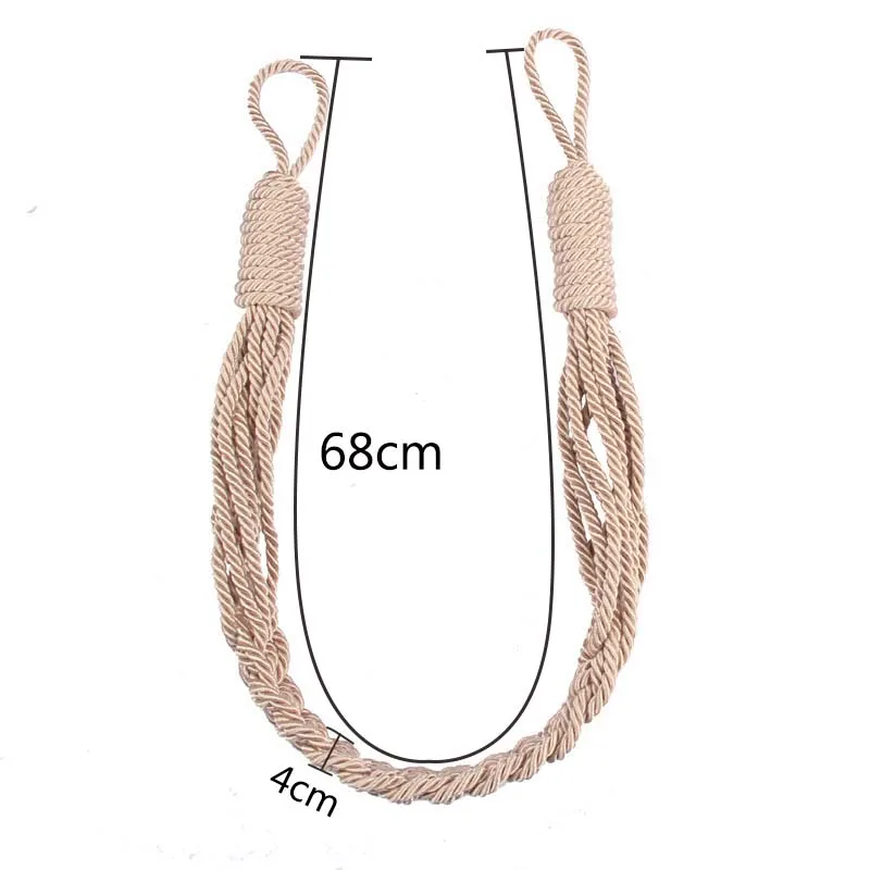 1Pc Handmade Weave Curtain Tieback Window Drape Tie Room Accessories Curtains Holder Buckle Strap Rope Home Decoration