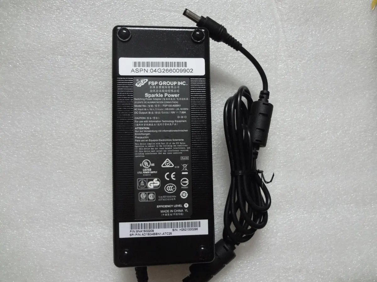 

OEW FSP 150W 19V 7.89A FSP150-ABBN1 5.5mm AC Adapter For Origin EVO15-S P95_HP Gaming Laptop Original Charger