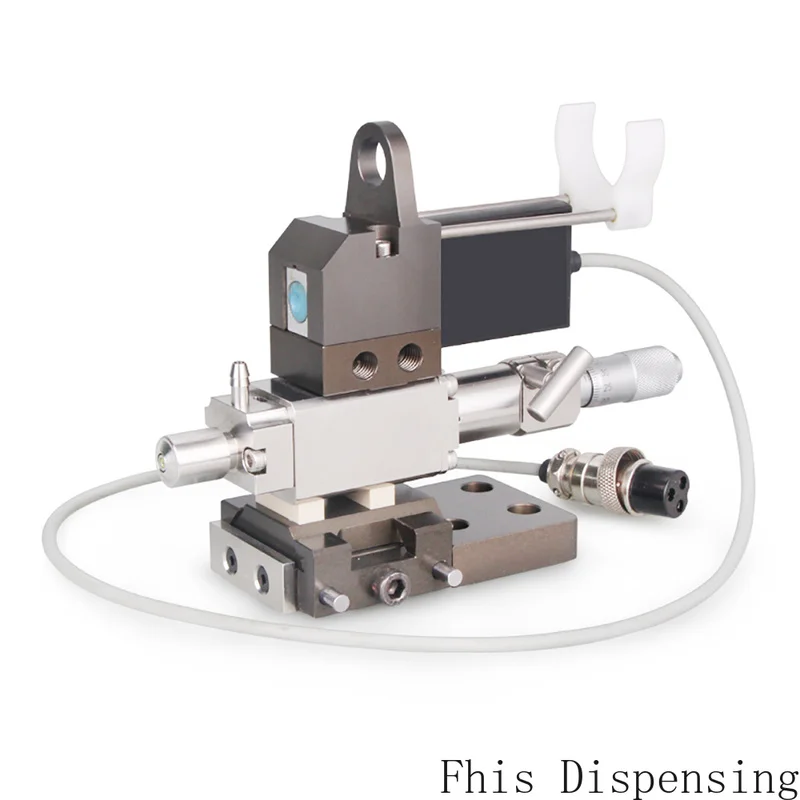 

High Precision Jet Dispensing Valve Non Contact Ink Dispensing Machine Micrometer Fine Tuning Glue Quantity