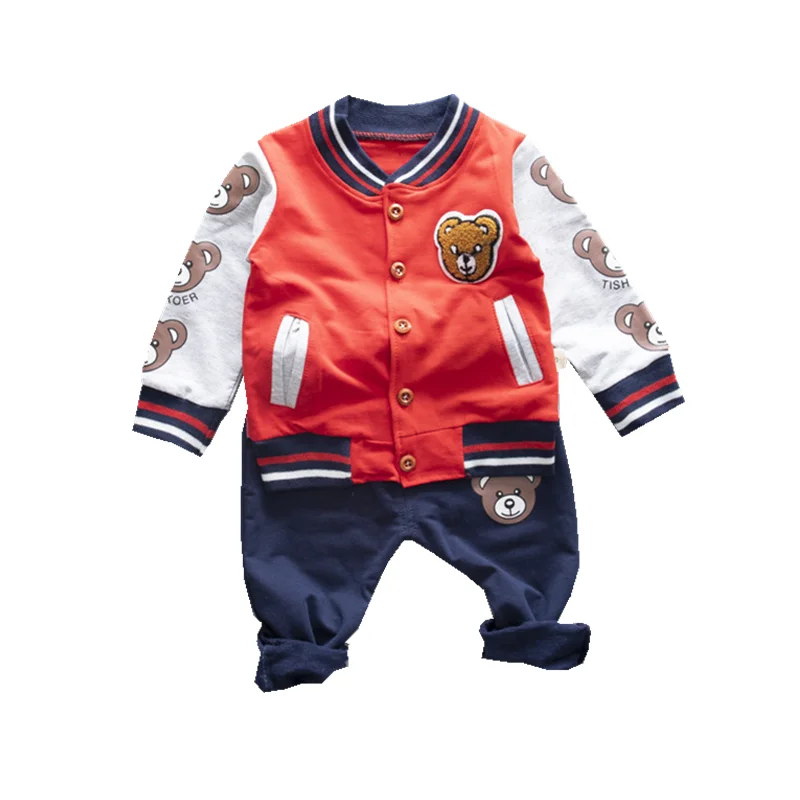 

Spring Autumn Baby Boy Girls Clothes Cartoon Children Cotton Jacket Pants 2Pcs/sets Infant Outfit Kid Fashion Toddler Tracksuits