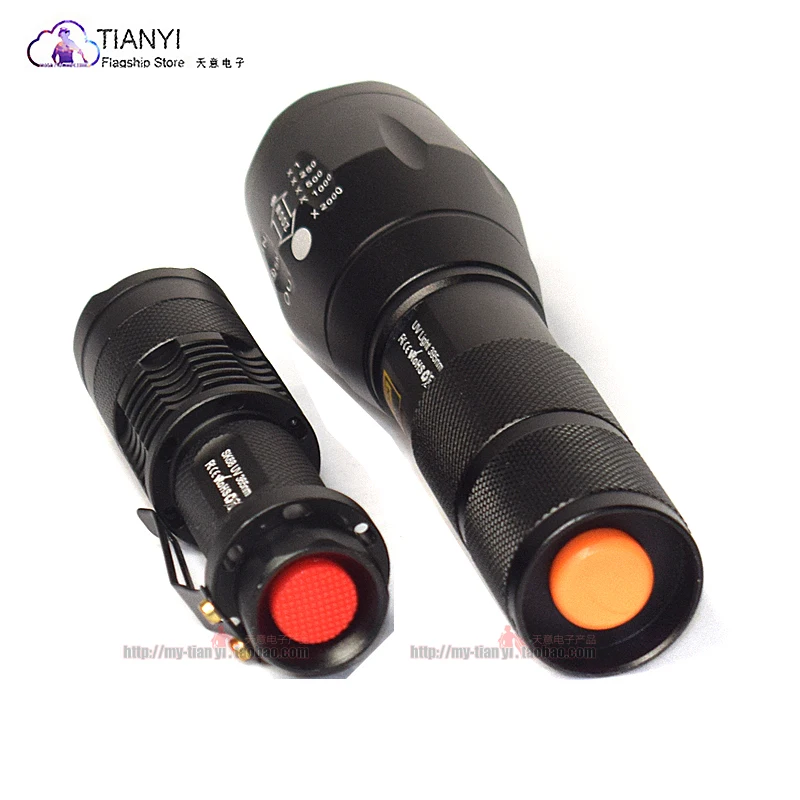 Portable 365nm UV 395nm Violet Flashlight, UV Lamp Detection Lamp, Dog Urine, Pet Stain uv flashlight torch hig led uv 365nm