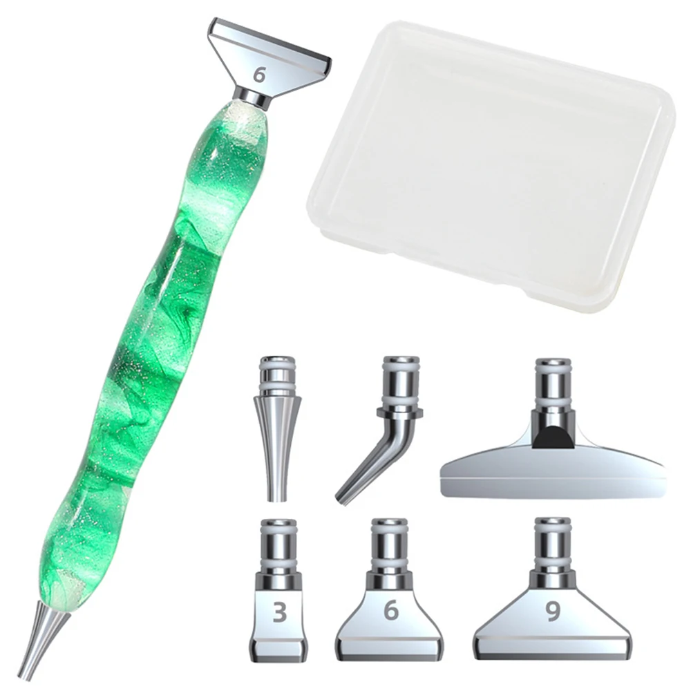 New DIY Diamond Painting Resin Point Pen Metal Point Drill Pen Heads Kit Diamond Embroidery Accessories Replace Tools