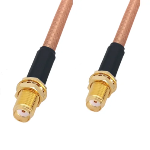 SMA Female to SMA Female RG400 Cable Double Shielded Copper Braid Coax Low Loss Jumper Cable 50ohm