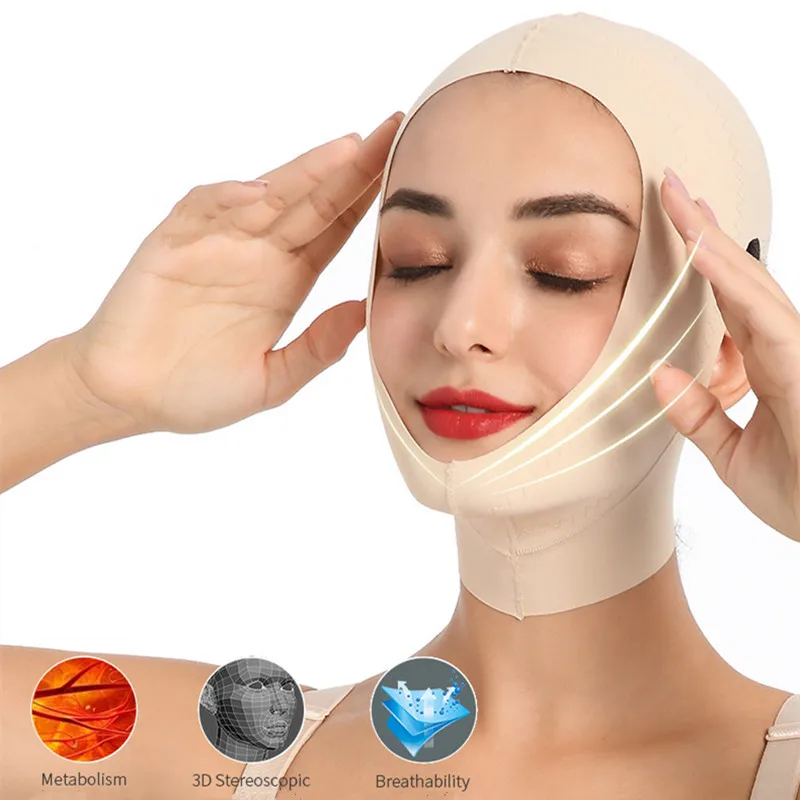 Facial Slimming Bandage Face lift V Shaper Mask Chin Cheek Lift Up Belt Anti Wrinkle Strap Facial Care Tools Reduce Double Chin