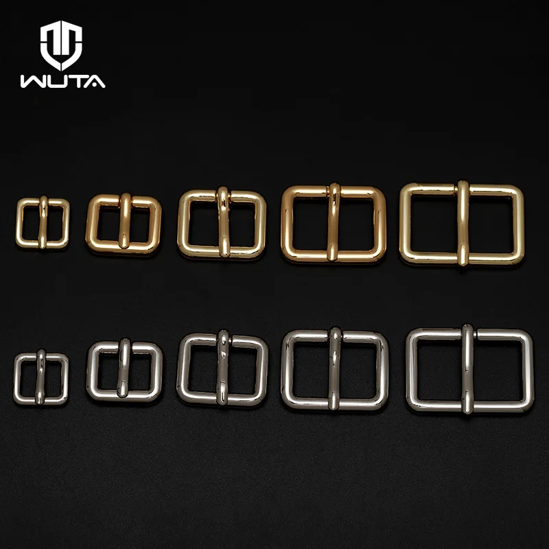 WUTA Thick Metal Heavy Duty Belt Buckle Strap Center Pin Style Heel Bar Rectangle Ring Leather Craft Repair DIY Handbag Backpack