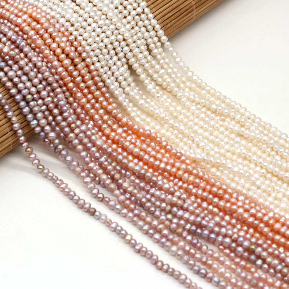 Natural Freshwater Pearl Beads Potato Shape Loose Beads For jewelry making DIY necklace and bracelet accessories Size 4-5mm