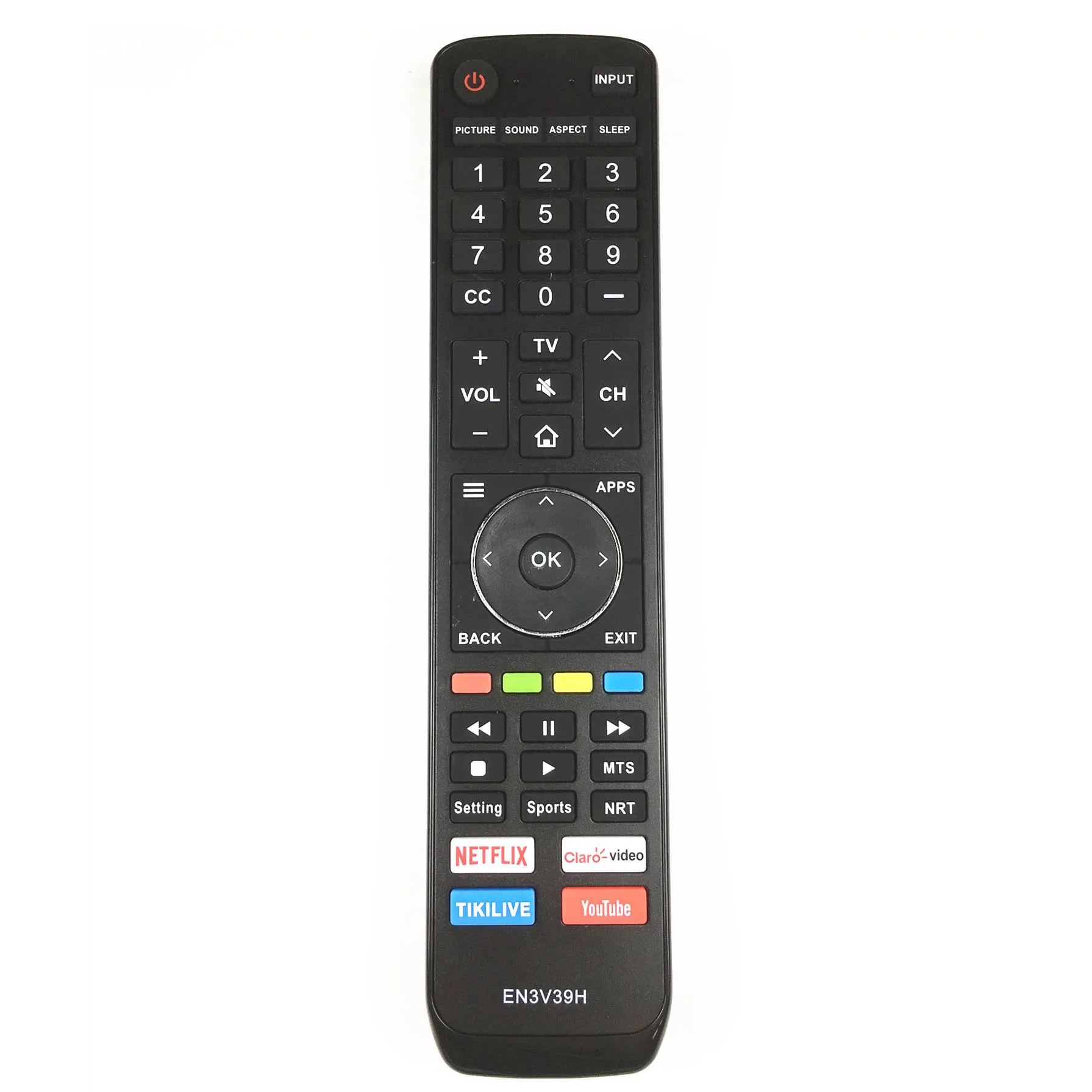 

New replace EN3V39H remote control suitable for Hisense TV Claro-video TIKILIVE NETFLIX YOUTUBE 55H9020E 55H9030E 55H9040E