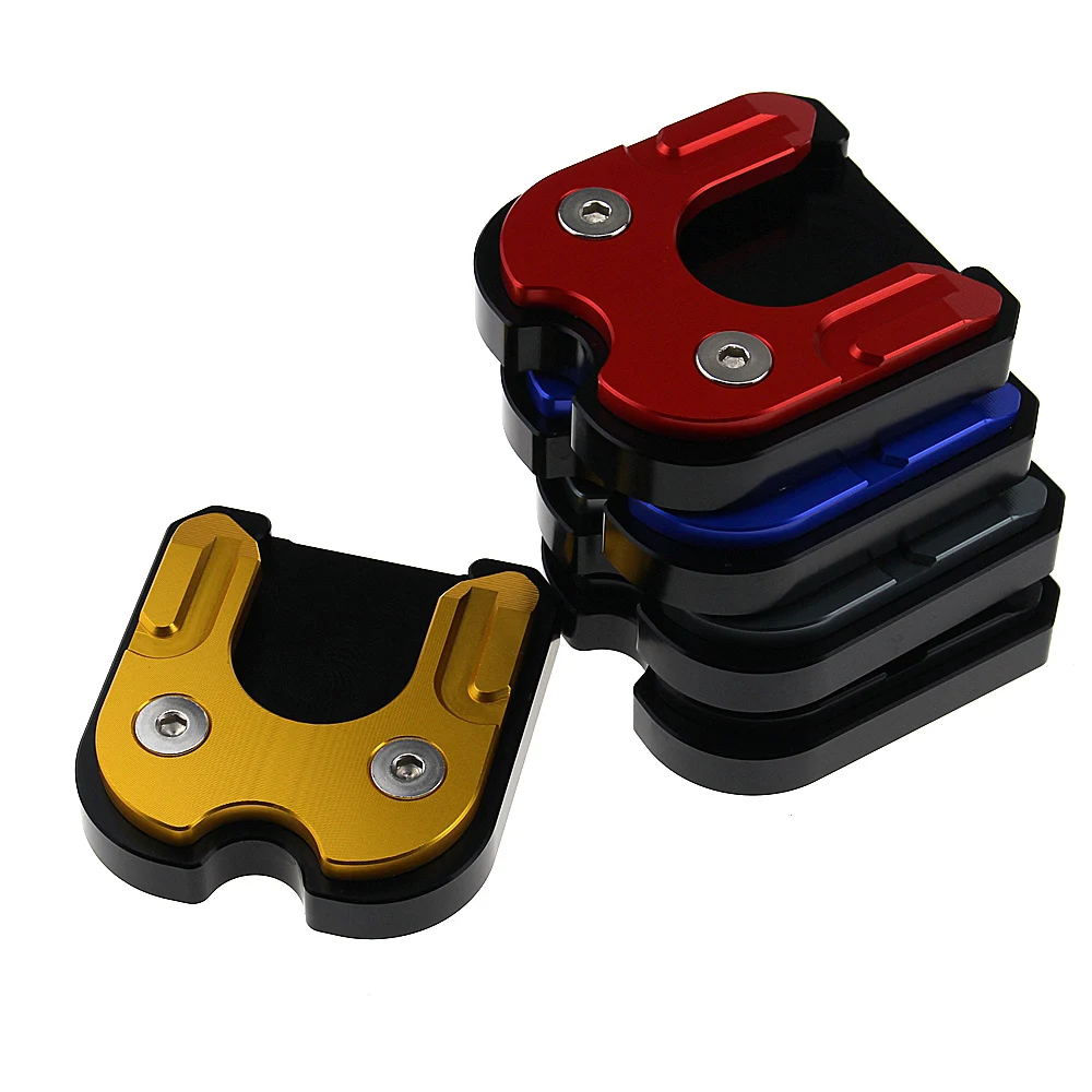 Motorcycle Side Stand Extension Pad Enlarger Anti-rust Fit for MOTO GUZZI 1200 STELVIO NTX ABS (LZA/LZB) CNC Aluminum